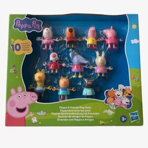 Peppa Pig Peppa & Friends Play Date 10-Pack Figure Set-New